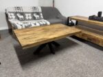 Prostokątny drewniany stolik do salonu 120cm