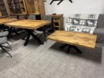 Prostokątny drewniany stolik do salonu 120cm - obrazek 4