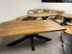 Duży drewniany rozkładany stół do jadalni mango 300cm LOFT - obrazek 7