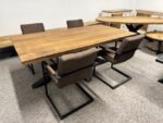 Duży drewniany rozkładany stół do jadalni mango 300cm LOFT - obrazek 3