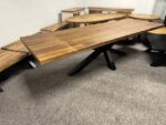 Duży drewniany rozkładany stół do jadalni mango 300cm LOFT - obrazek 2